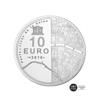 UNESCO - Musée d'Orsay e Petit Palais - Moeda de € 10 dinheiro - seja 2016