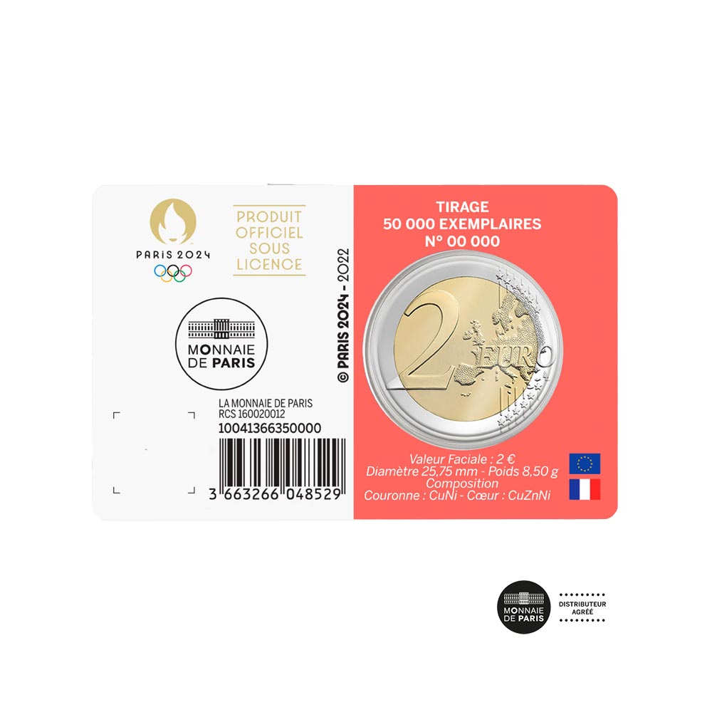 Jeux Olympiques de Paris 2024 - 2€ Commémorative BU 5/5 - Année 2