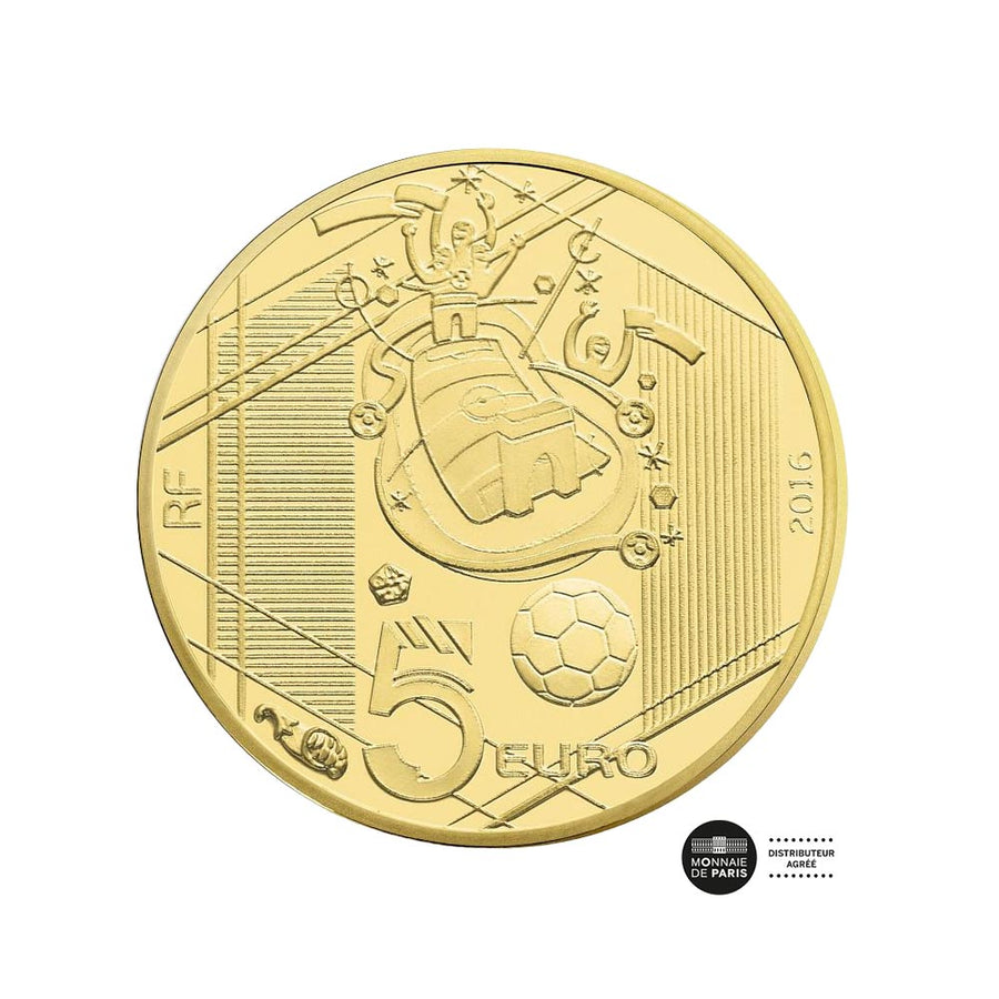 UEFA Euro 2016 - Monnaie de 5€ Or - BE 2016