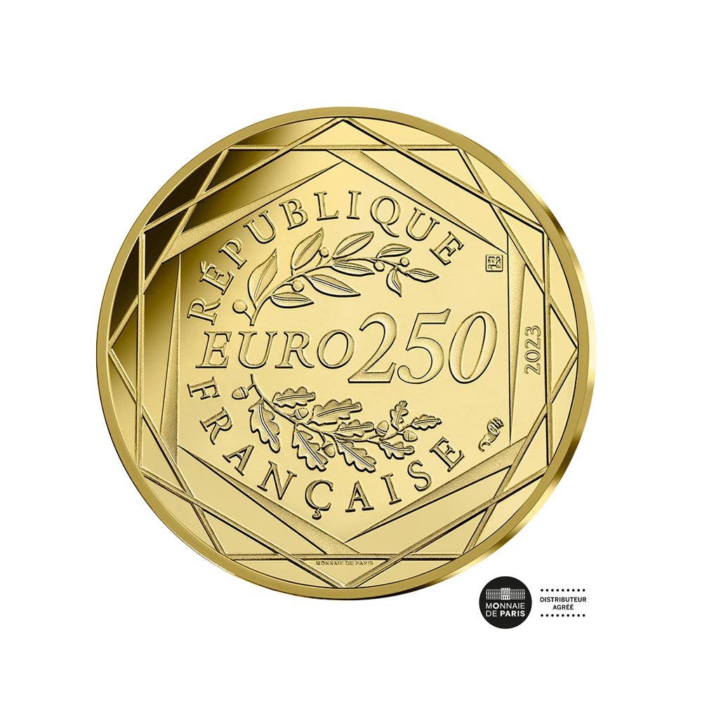 Paris Olympic Games 2024 - The flag - Currency of 250 € Gold - BU - Wave 1