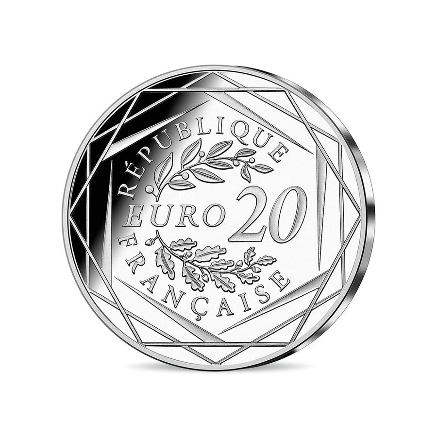 The 20th anniversary of the euro - currency of 20 euro commemorative money