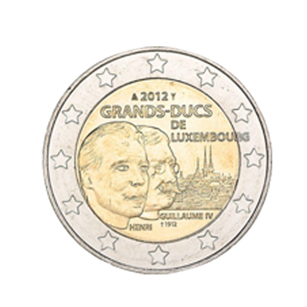 Coincard Luxemburgo 2012 - 2 Euros comemorativo - Grand -ducal Guillaume IV