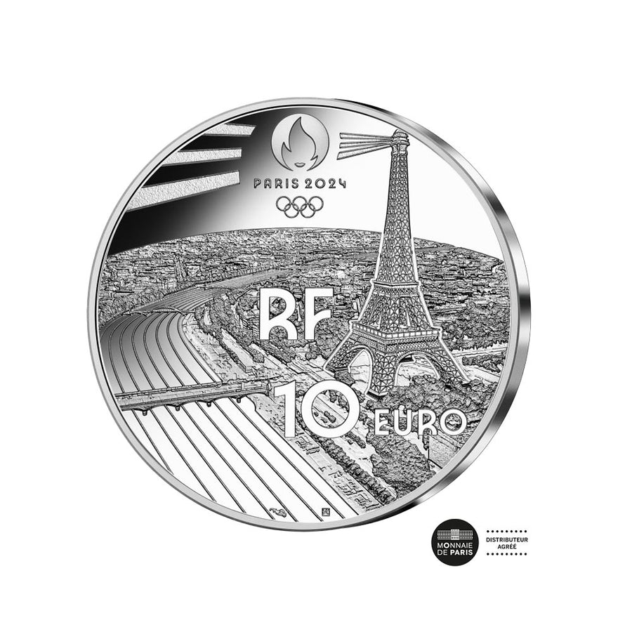 Paris 2024 Olympische Spiele - Sportsreihe - Korbsemperatur - 10 € Geld - sein 2023 sein