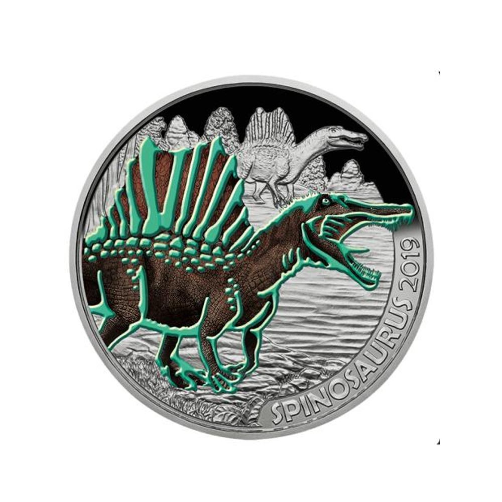 Áustria 2019 - 3 euros comemorativo - Spinossaurus - 1/12