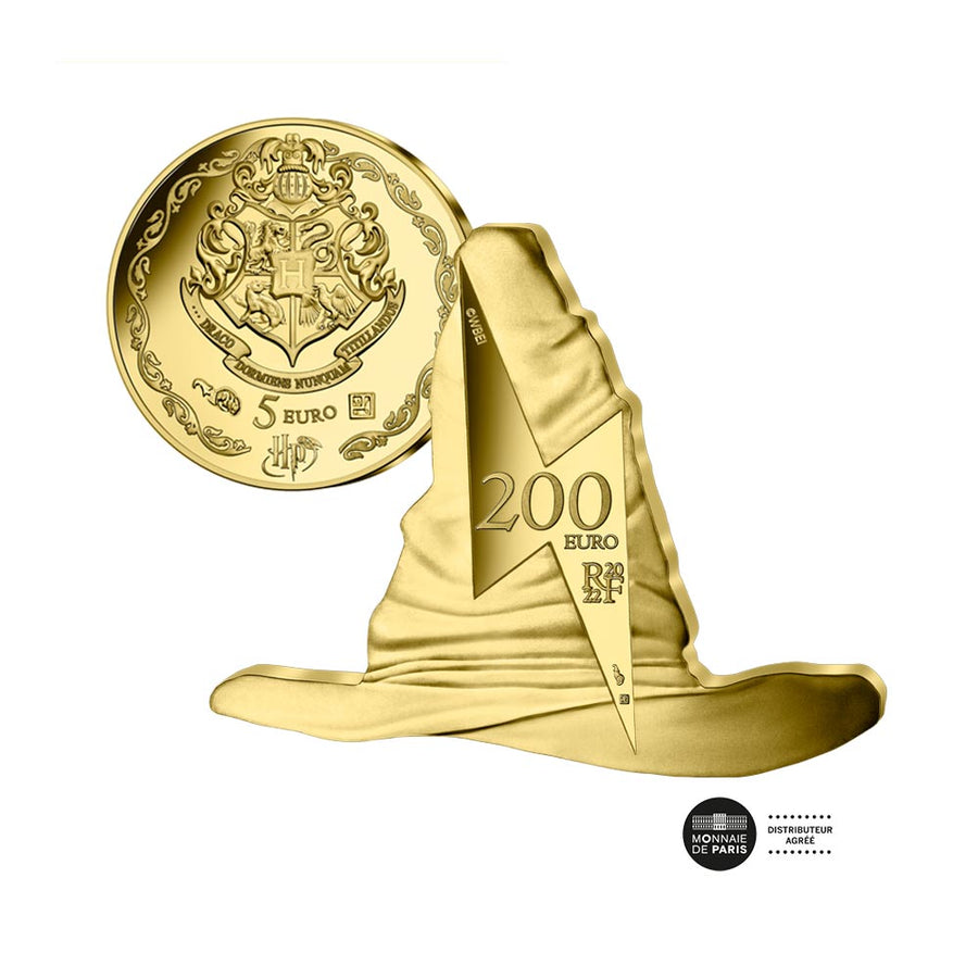 monnaie de paris harry potter choixpeaux 200 euro or 2022