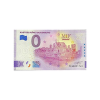 Billet souvenir de zéro euro - Kasteelruïne Valkenburg - Pays-Bas - 2022
