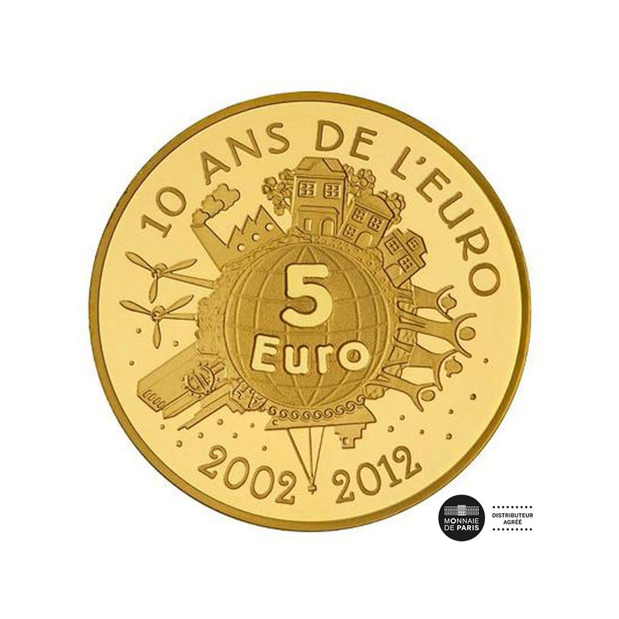 A semeadura - Moeda de € 5 Gold - Be 2012