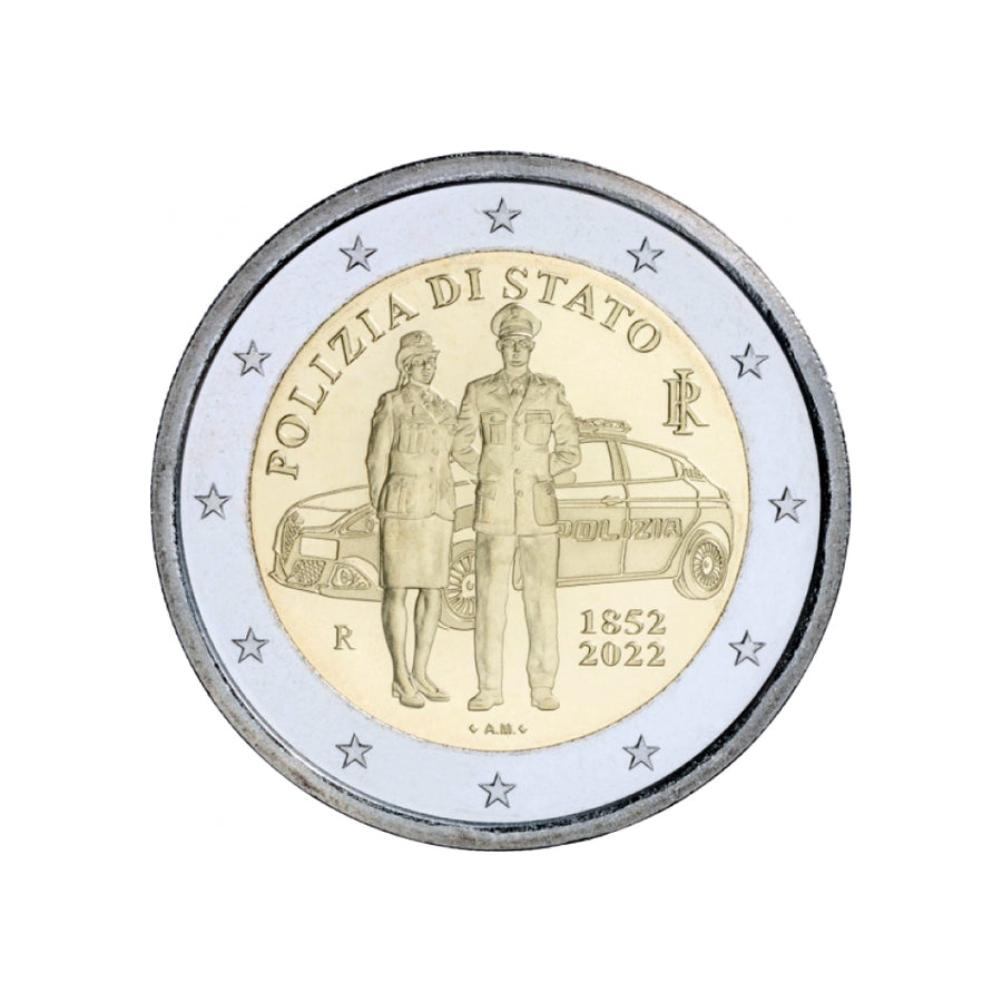 Italy 2022 - 2 Euro commemorative - 170 years of the Italian national police - BE