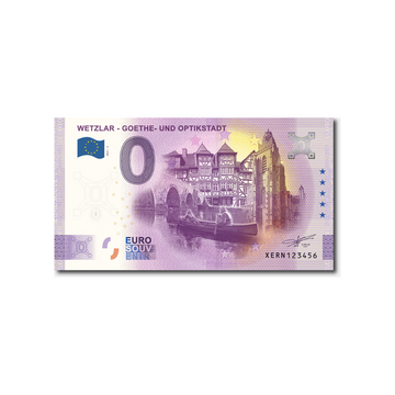 Billet souvenir de zéro euro - Wetzlar - Goethe - Und optikstadt - Allemagne - 2021