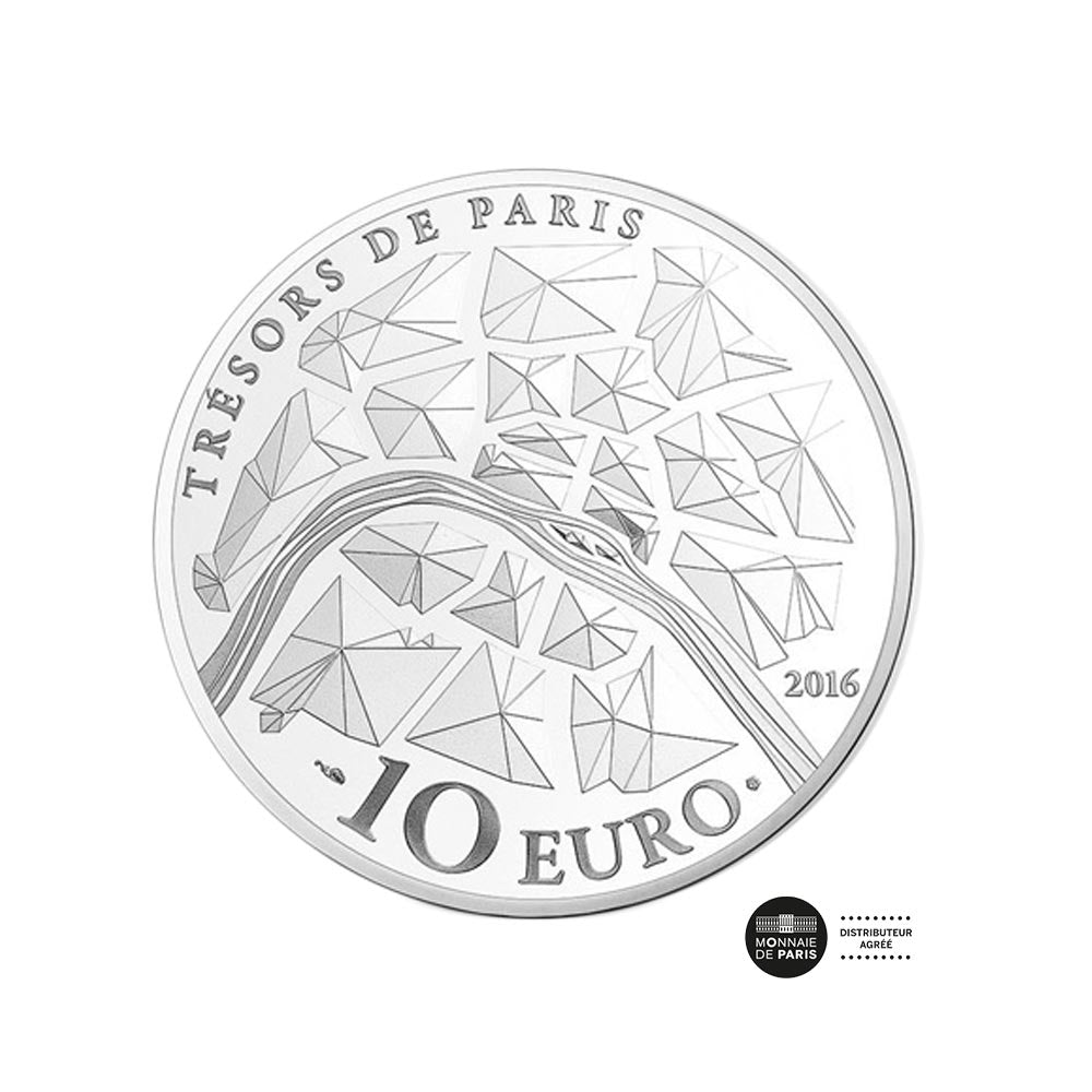 Ópera garnier - moeda de € 10 dinheiro - seja 2016