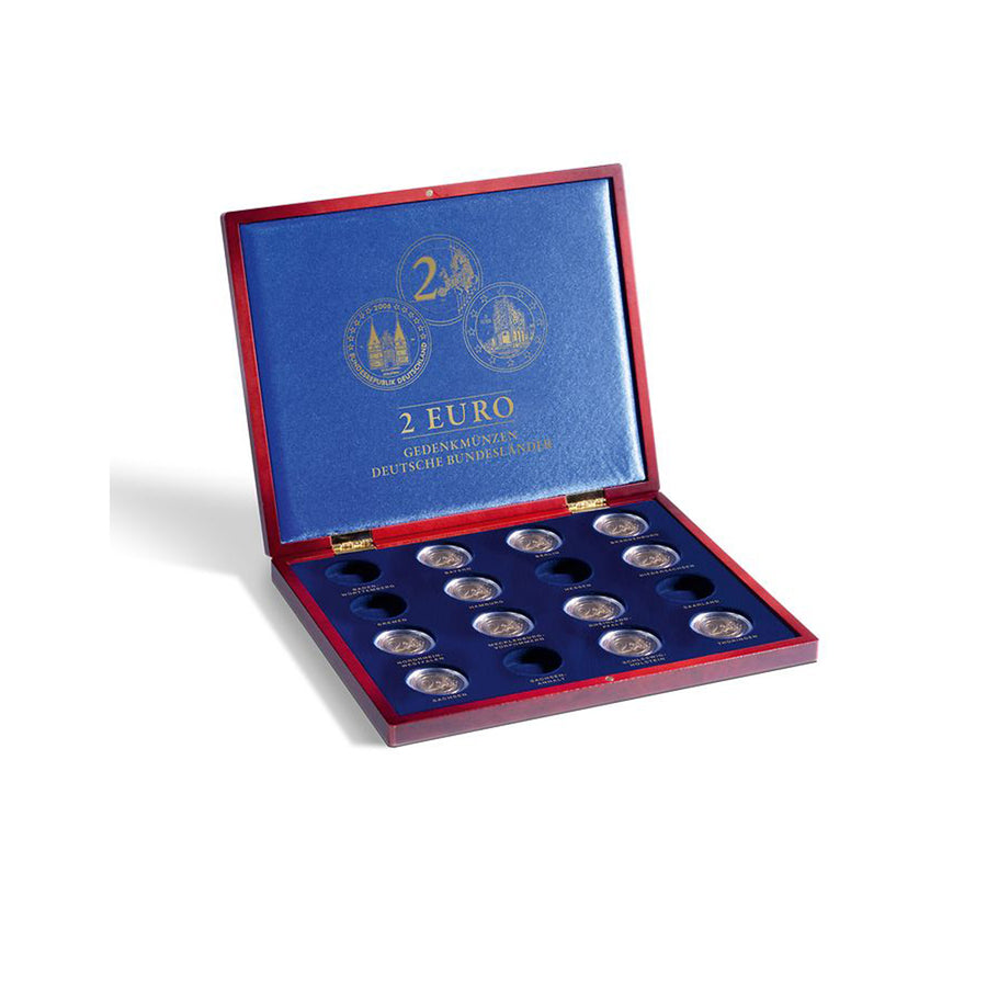 Coffret numismatique pour 2€ états fédéraux allemands en capsules