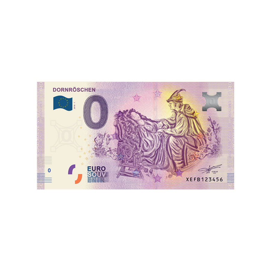 Bilhete de lembrança de zero para euro - Dornröschen - Alemanha - 2019