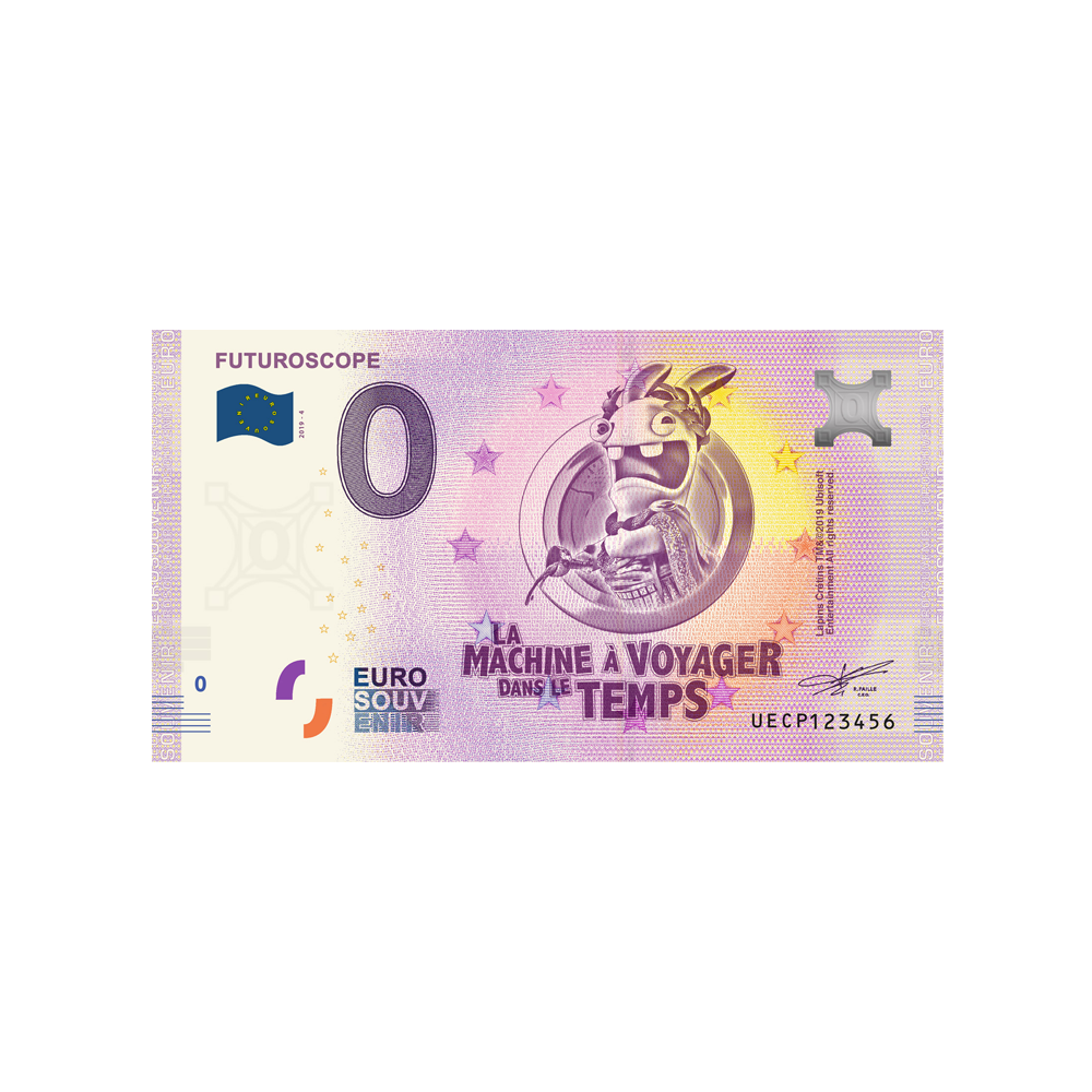 Souvenir ticket from zero to Euro - Futuroscope 2 - France - 2019