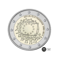 Francia 2 euro 2015 - 30 ° anniversario della bandiera europea