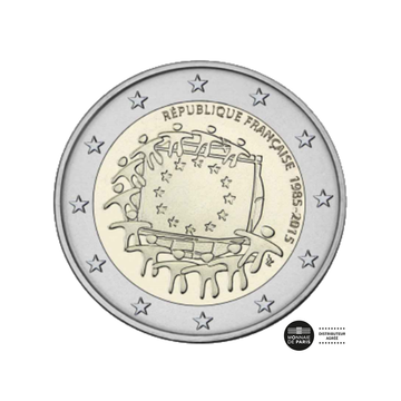 Frankrijk 2 euro 2015 voor 30e verjaardag van de Europese vlag