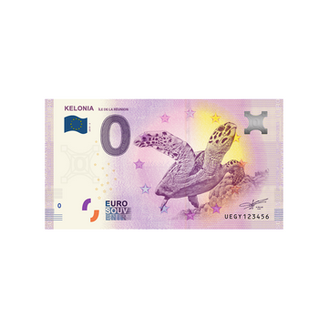 Souvenir ticket from zero to Euro - Kelonia - France - 2019