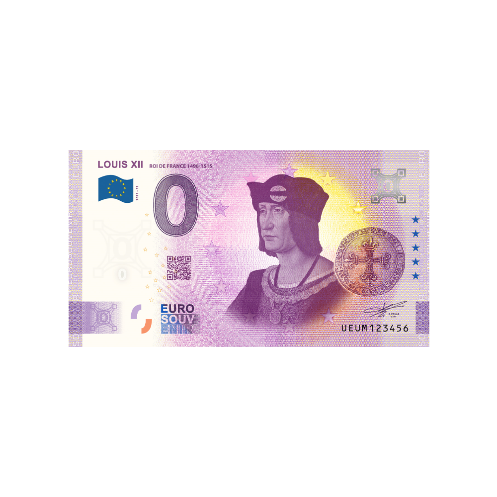 Souvenir -ticket van Zero to Euro - Louis XII - Frankrijk - 2021