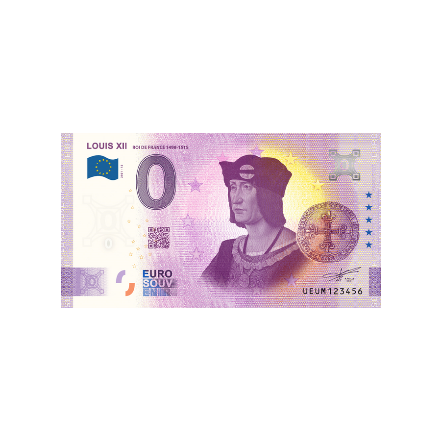 Biglietto souvenir da zero a euro - Luigi XII - Francia - 2021