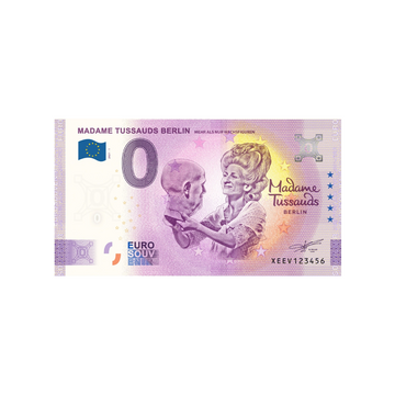 Billet souvenir de zéro euro - Madame Tussauds Berlin - Allemagne - 2021