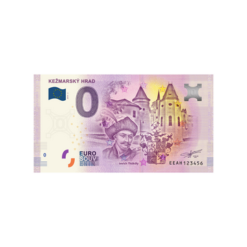 Souvenir ticket from zero Euro - Kezmarsky Hrad - Slovakia - 2019