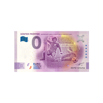 Billet souvenir de zéro euro - Günter Pröpper - Allemagne - 2021
