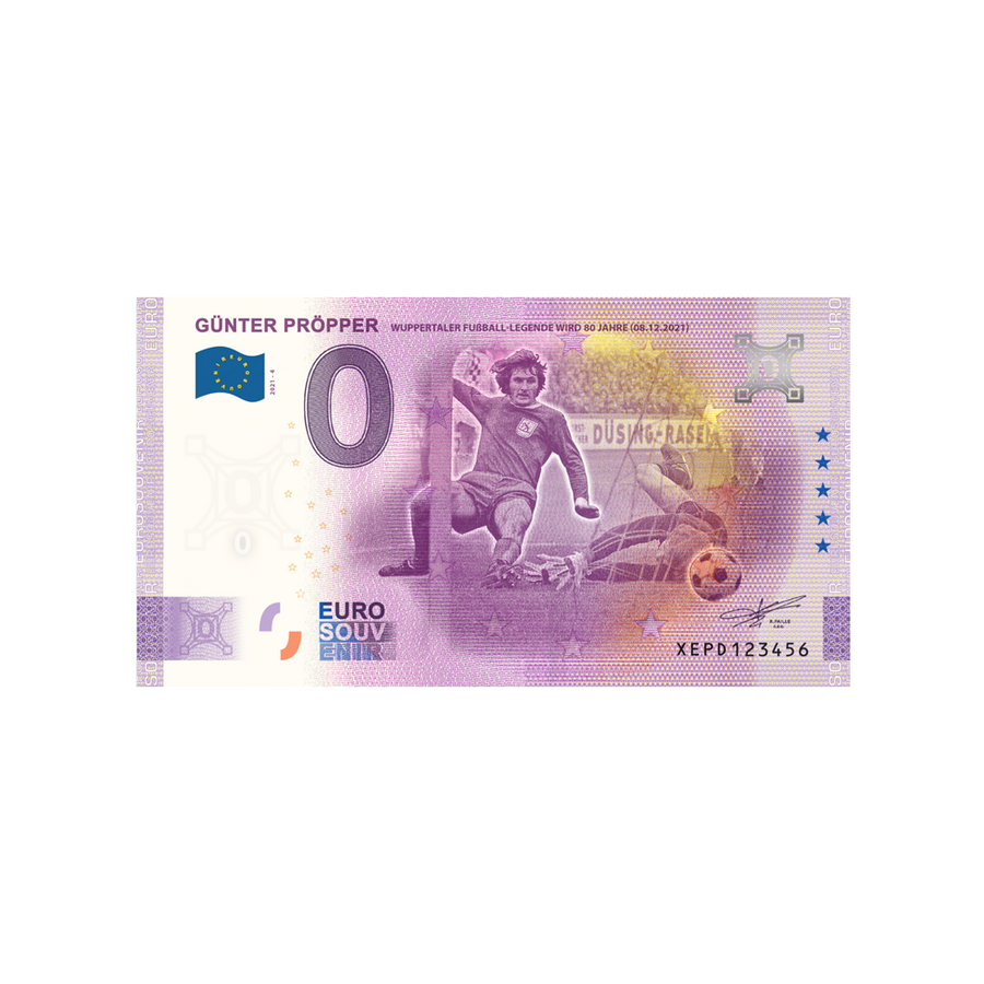 Souvenir ticket from zero to Euro - Günter Pröpper - Germany - 2021