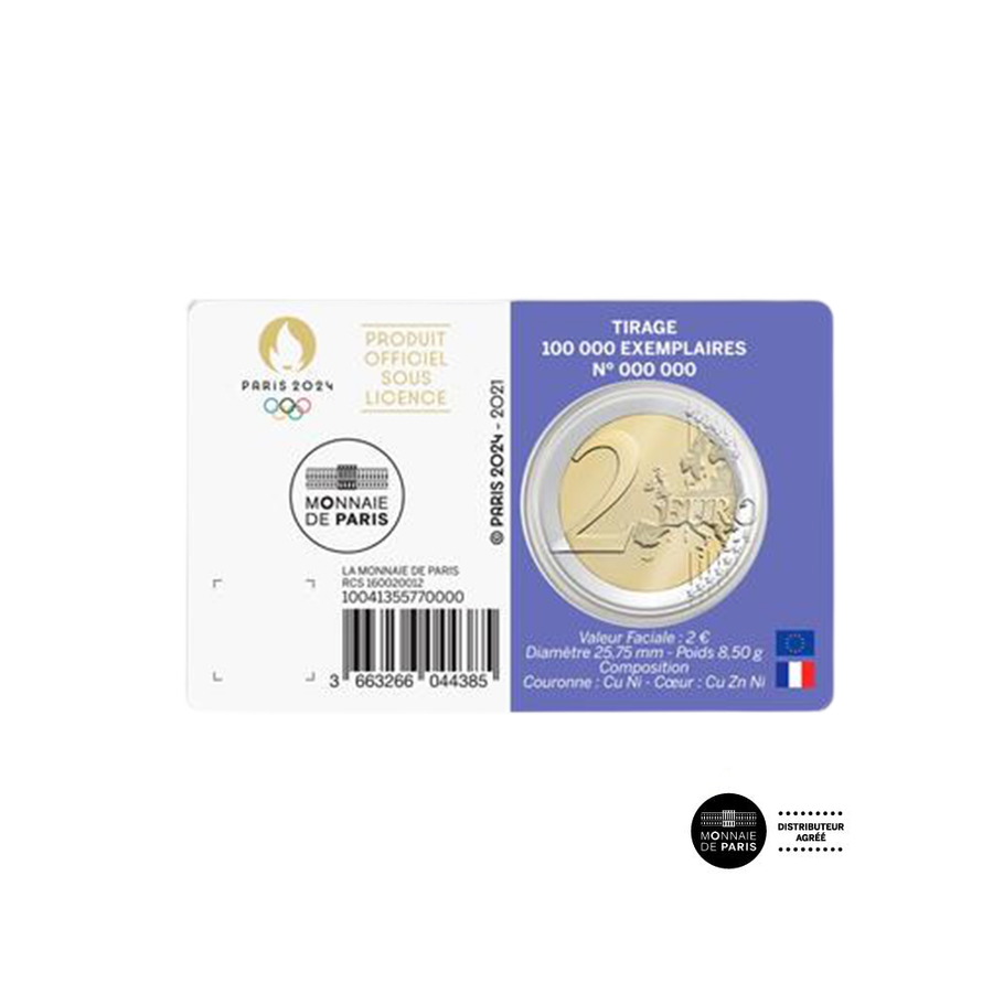 Jeux Olympiques de Paris 2024 - 2€ Commémorative BU 4/5 - Année 1