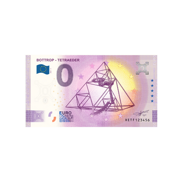 Souvenir -Ticket von Null bis Euro - Botrop - Tetraeder - Deutschland - 2021