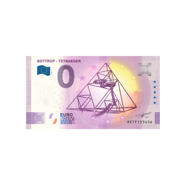 Billet souvenir de zéro euro - Bottrop - Tetraeder - Allemagne - 2021