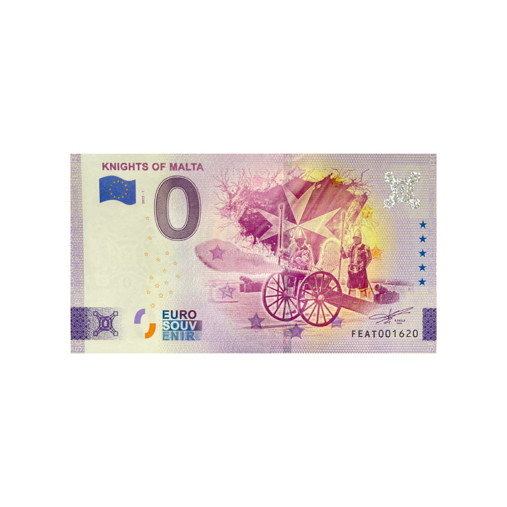 Billet souvenir de zéro euro - Knights of Malta - Malte - 2022