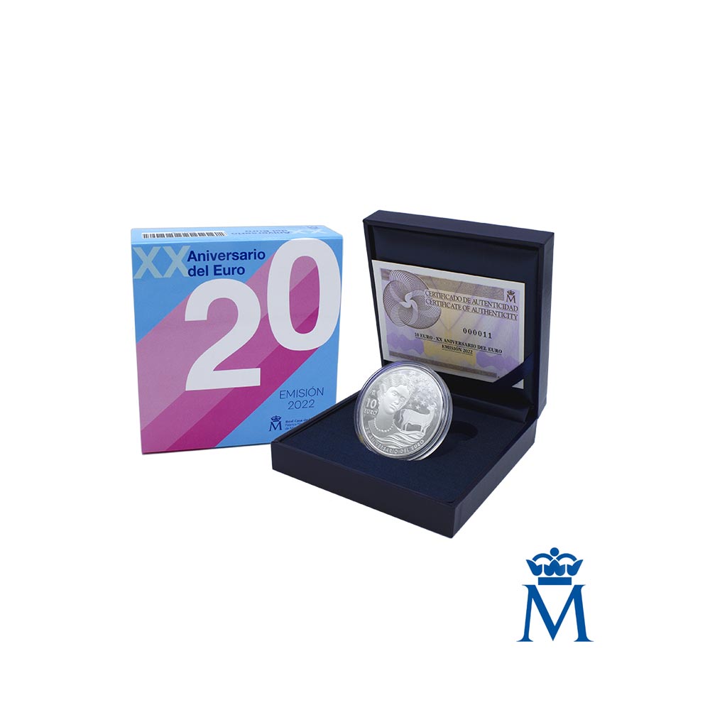20 ° anniversario dell'euro - 10 Euro Money - Be 2022