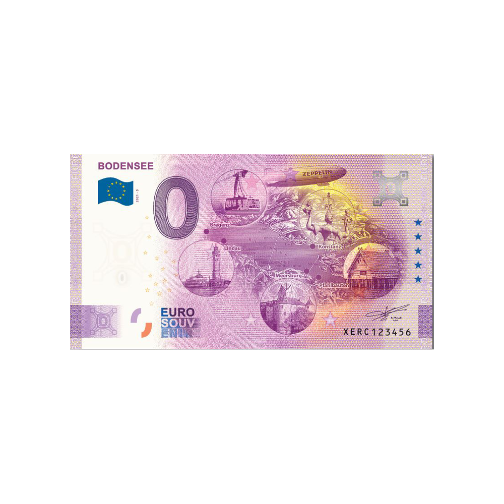 Billet souvenir de zéro euro - Bodensee - Allemagne - 2021