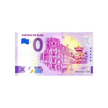 Billet souvenir de zéro euro - Château de Blois - France - 2022