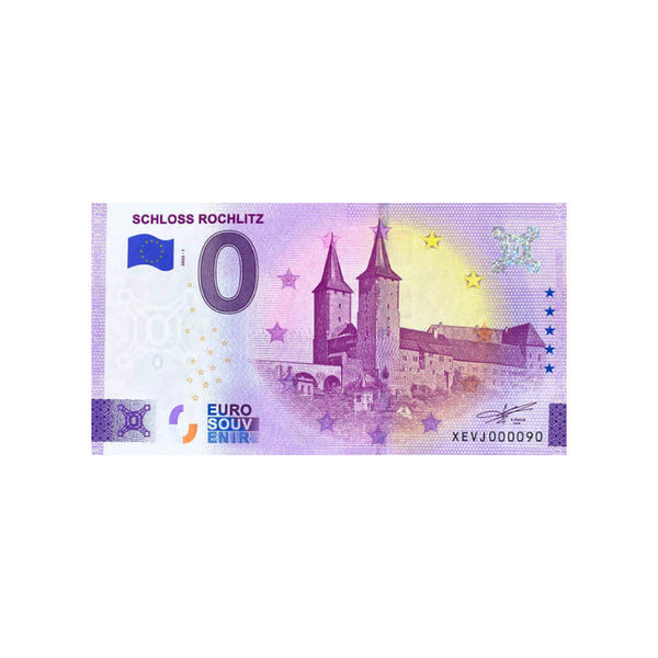 ⁣⁢Zero Euro Souvenir Banknote - Schloss Rochlitz - Germany - 2022⁤⁣
