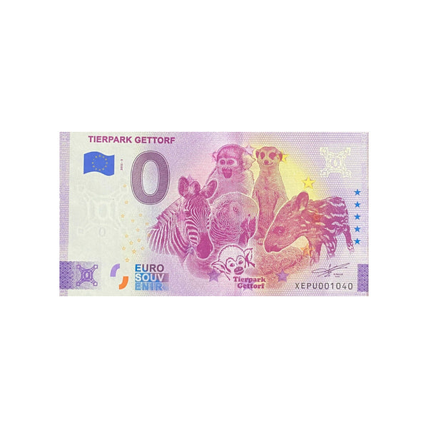 ⁣⁢Nul-euro souvenir-seddel - Tierpark Gettorf - Tyskland - 2022⁤⁣
