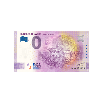 Souvenir -Ticket von null bis euro - hunebedbouwers - Niederlande - 2021