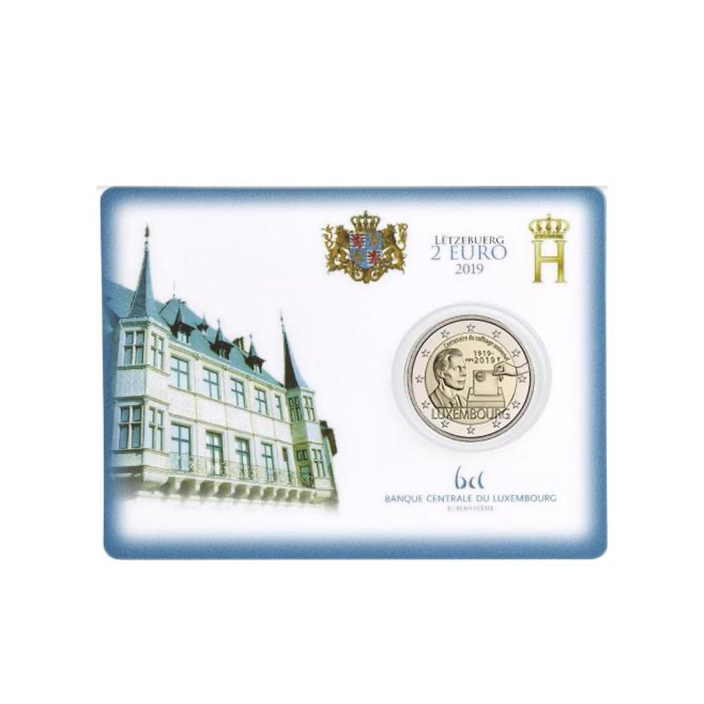 In coincidenza Lussemburgo 2019 - 2 Euro Commemorative - Universal Suffrage