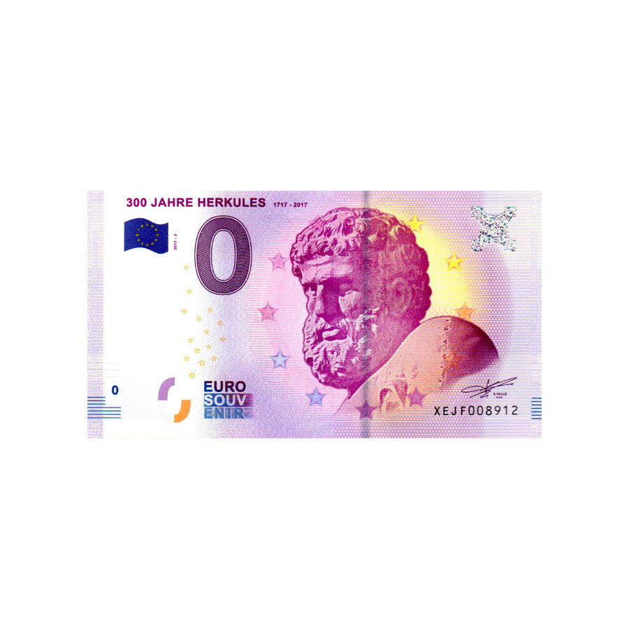 Billet souvenir de zéro euro - 300 Jahre Herkules - Allemagne - 2017