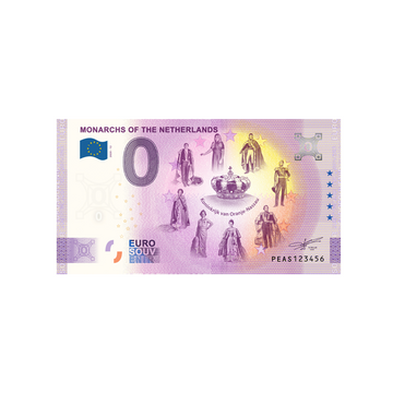 Souvenir ticket from zero euro - monarchs of the netherlands koninkrijk - Netherlands - 2020