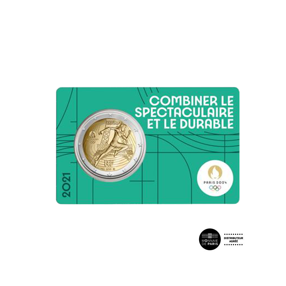 Pariser Olympischen Spiele 2024 - € 2 Gedenkbu 5/5 - Jahr 1