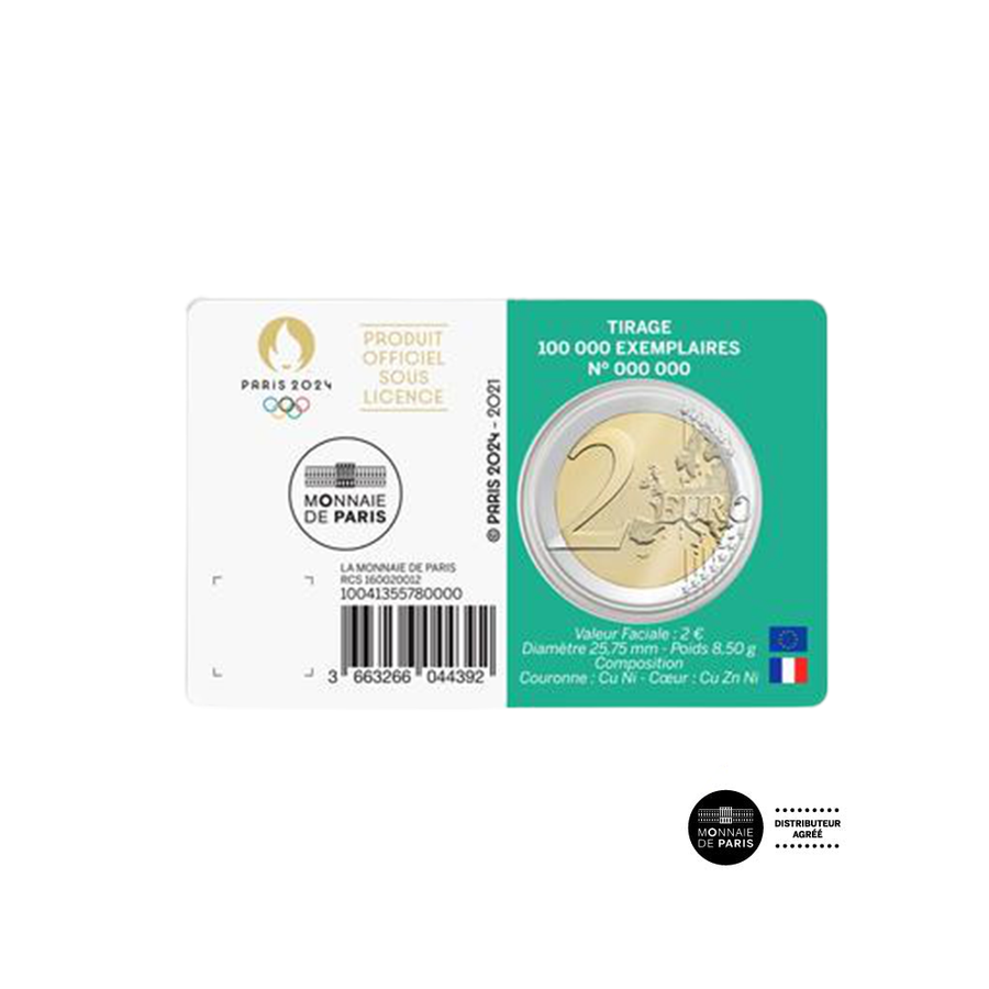 Paris Olympic Games 2024 - € 2 Commemorative BU 5/5 - Anno 1