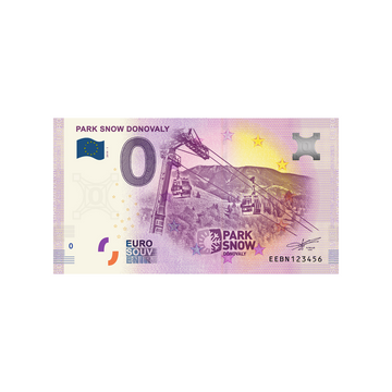 Billet souvenir de zéro euro - Park Snow Donovaly - Slovaquie - 2019