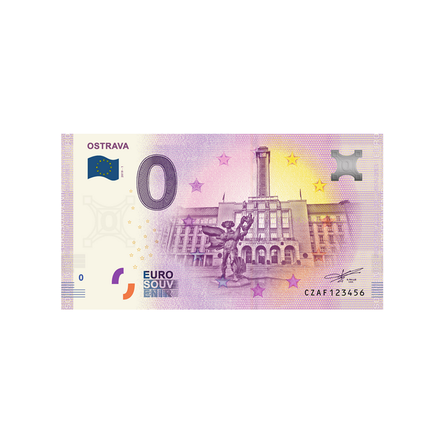 Billet souvenir de zéro euro - Ostrava - Slovaquie - 2019