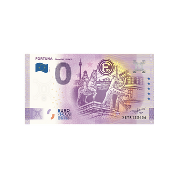 Bilhete de lembrança de zero para euro - Fortuna - Alemanha - 2021