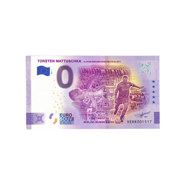 ⁣⁢Nul-euro souvenir-seddel - Torsten Mattuschka - Tyskland - 2021⁤⁣