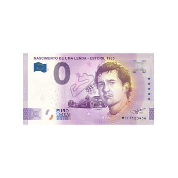 Bilhete de lembrança de zero euro - Nascimento de Uma Lenda - Estoril 1985 - Portugal - 2021