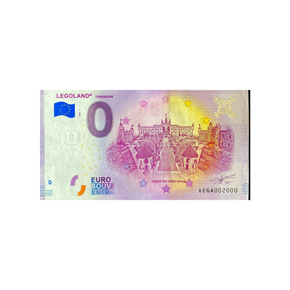 Billet souvenir de zéro euro - Legoland 2 - Allemagne - 2020