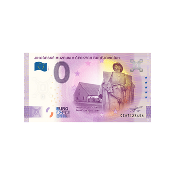 Souvenir ticket from zero euro - jihočeské Muzeum v českých budějovicích - Tchéquie - 2021