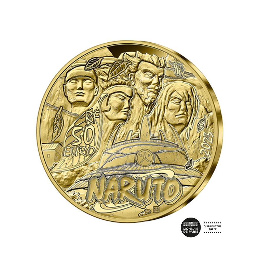 Naruto - dinheiro de € 50 ou 1/4 oz - seja 2023