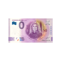 Billet souvenir de zéro euro - Koningin Maxima - Pays-Bas - 2021